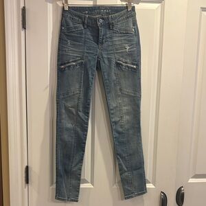 White House Black Market Blue Skinny Jeans